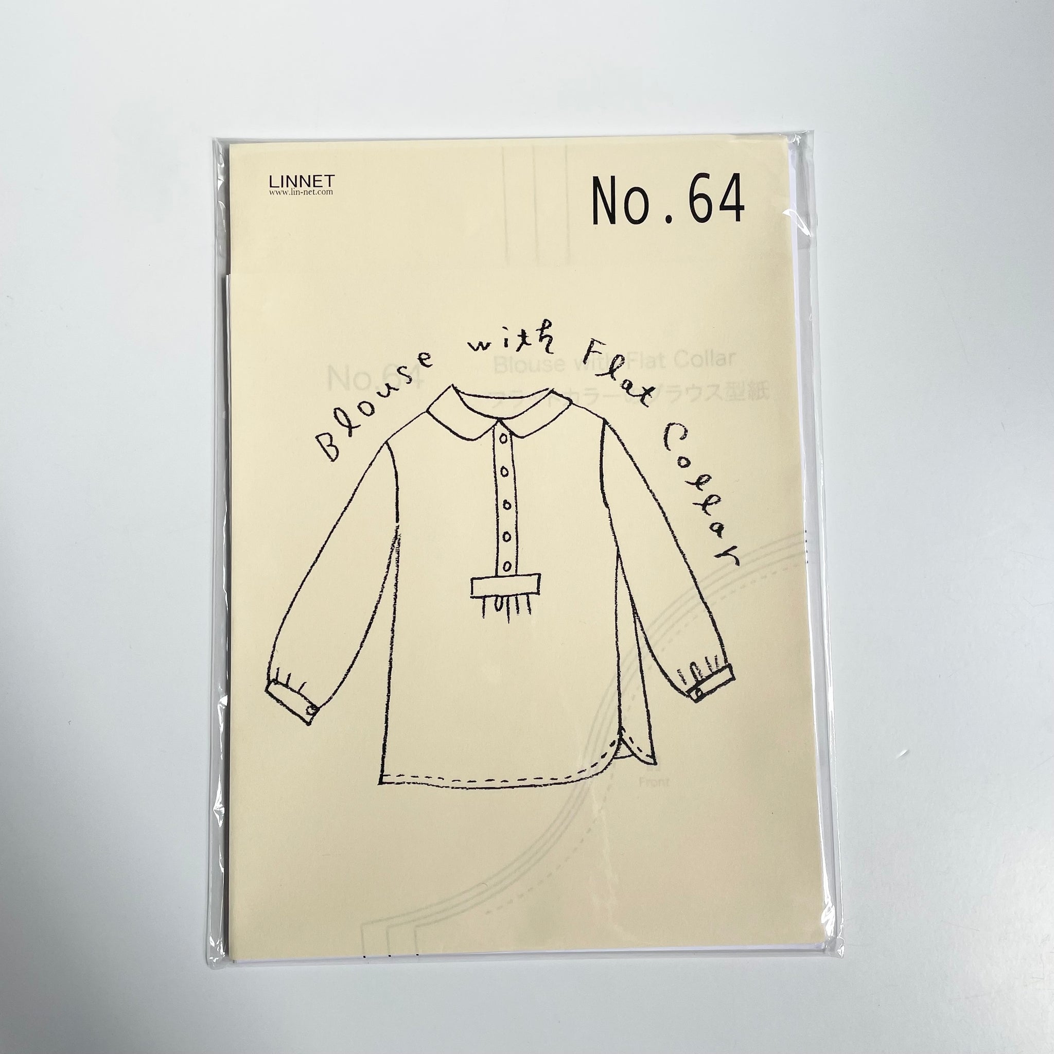 Linnet Pattern No. 64 : Blouse with Flat Collar