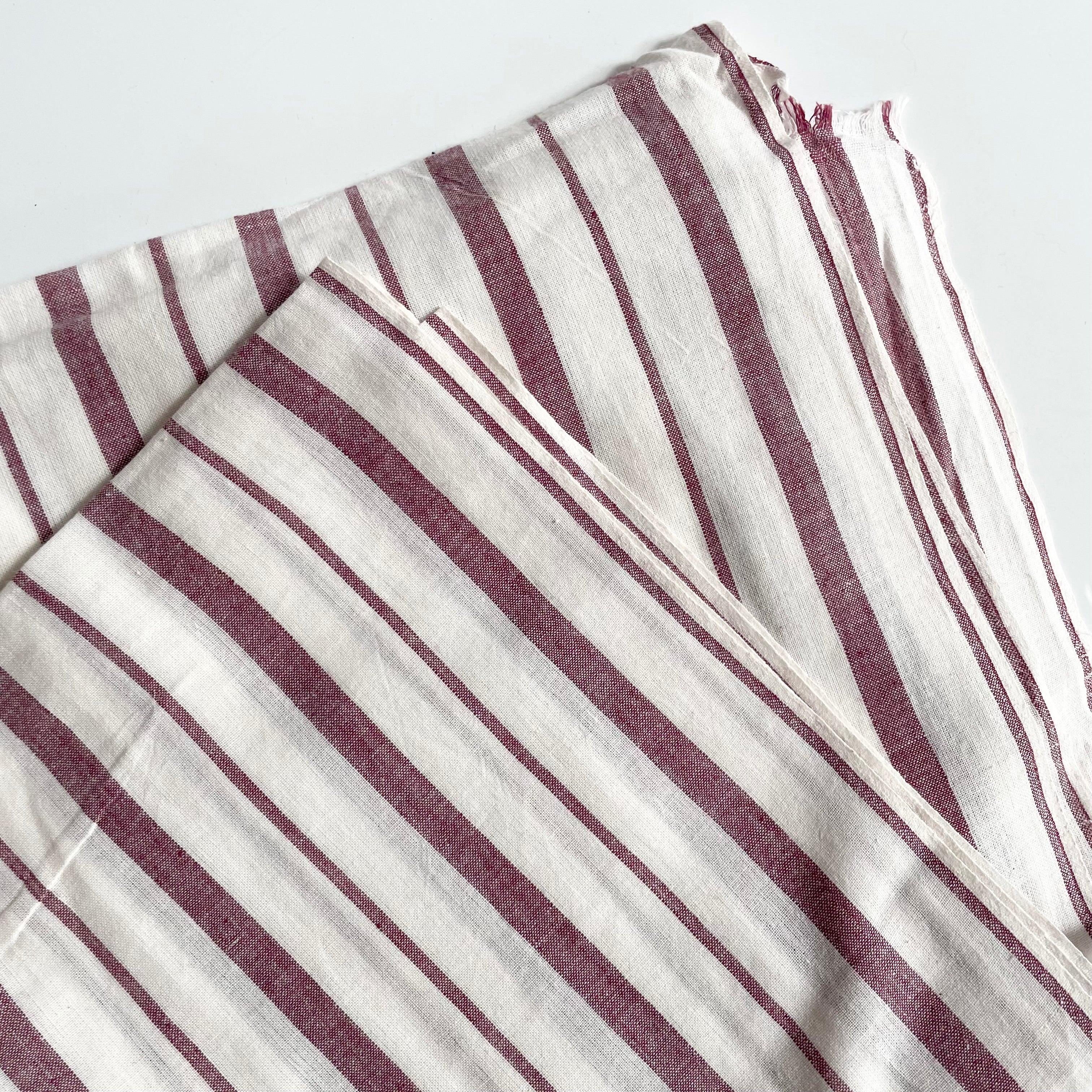 Bengal Handlooms Khadi Cotton - Clay Earth Stripe