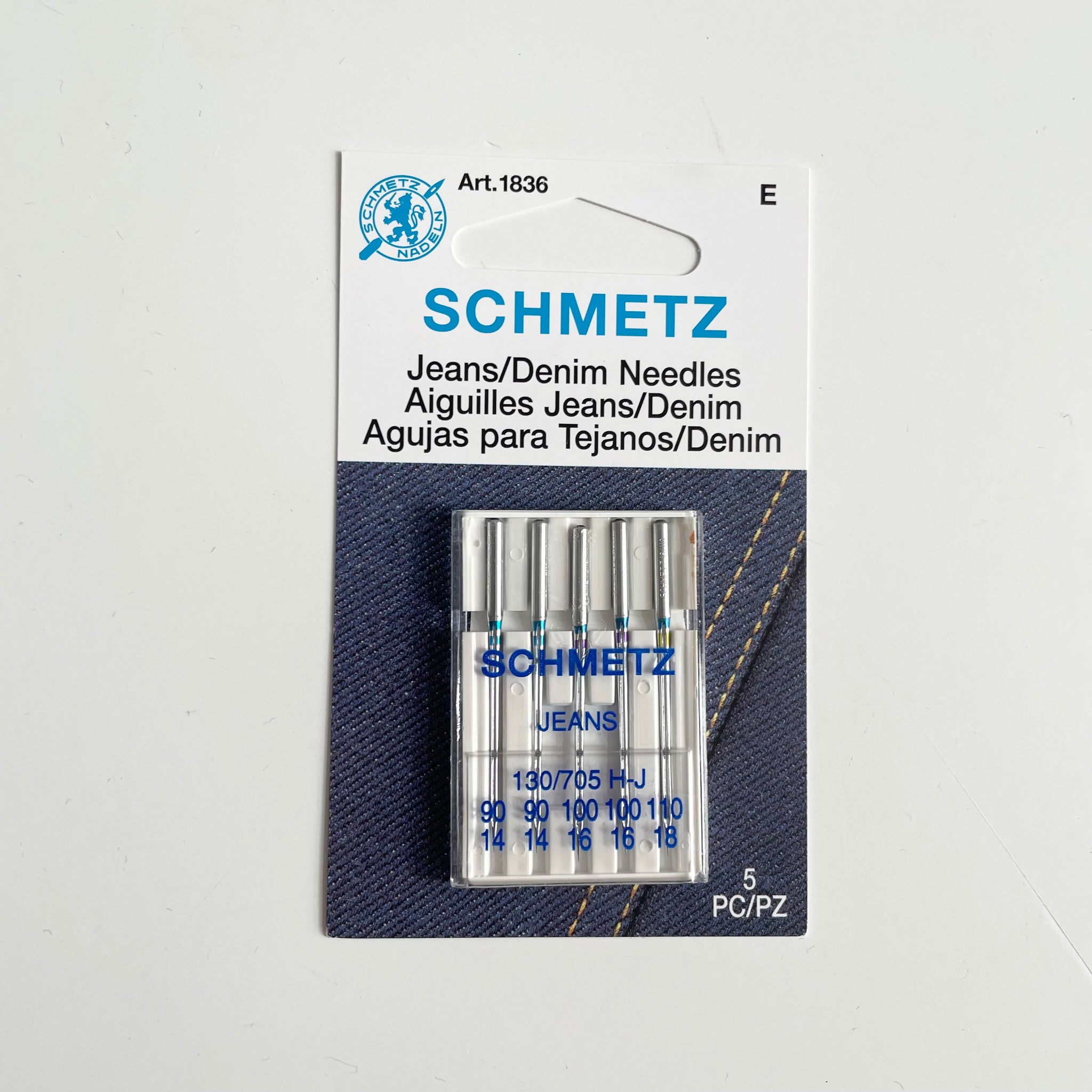 Schmetz Sewing Machine Needles : Jeans / Denim