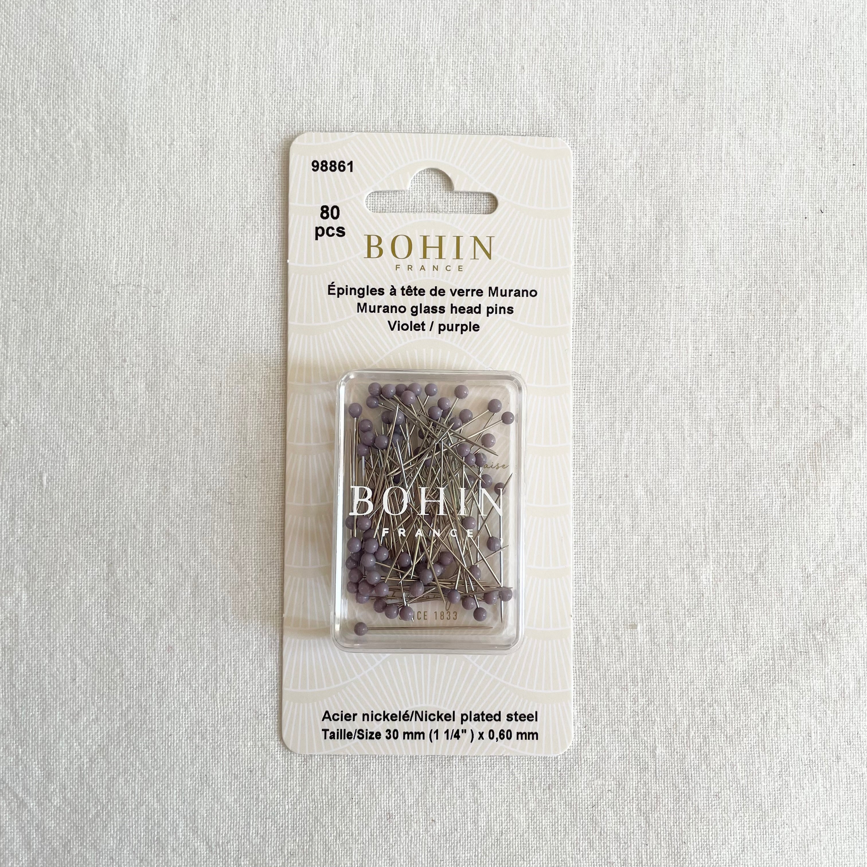 Bohin Glass Head Pins