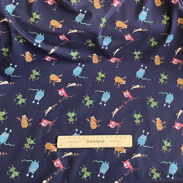 Organic Cotton Jersey - Monsters