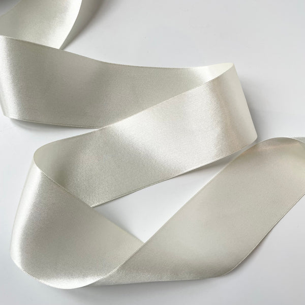 May Arts Ivory Cotton Ribbon - Noel