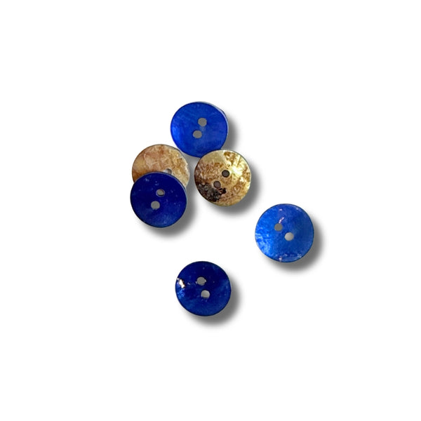 Royal Blue 3/4" Shell Button