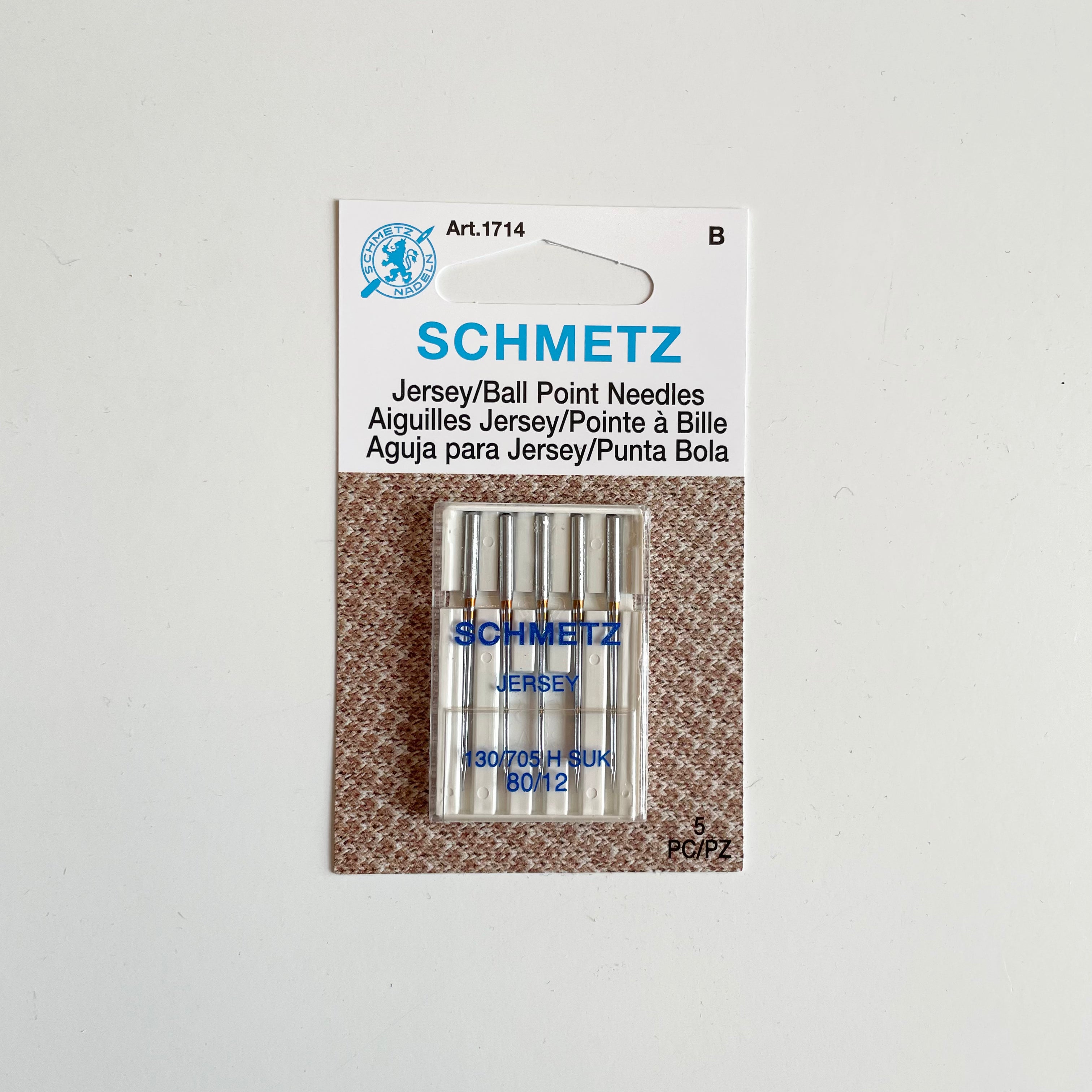 Schmetz Sewing Machine Needles : Jersey / Ballpoint