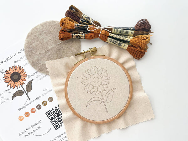 Matryoshka : Sunflower Embroidery Kit