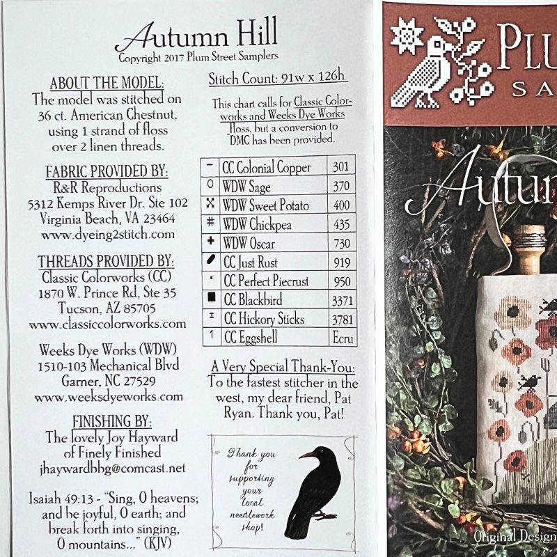 Autum Hill Cross Stitch Pattern