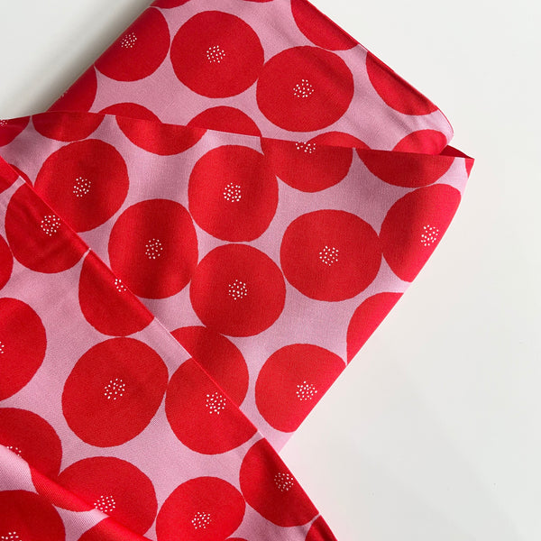 Kokka Oxford Canvas - Muddy Works An Pan Red