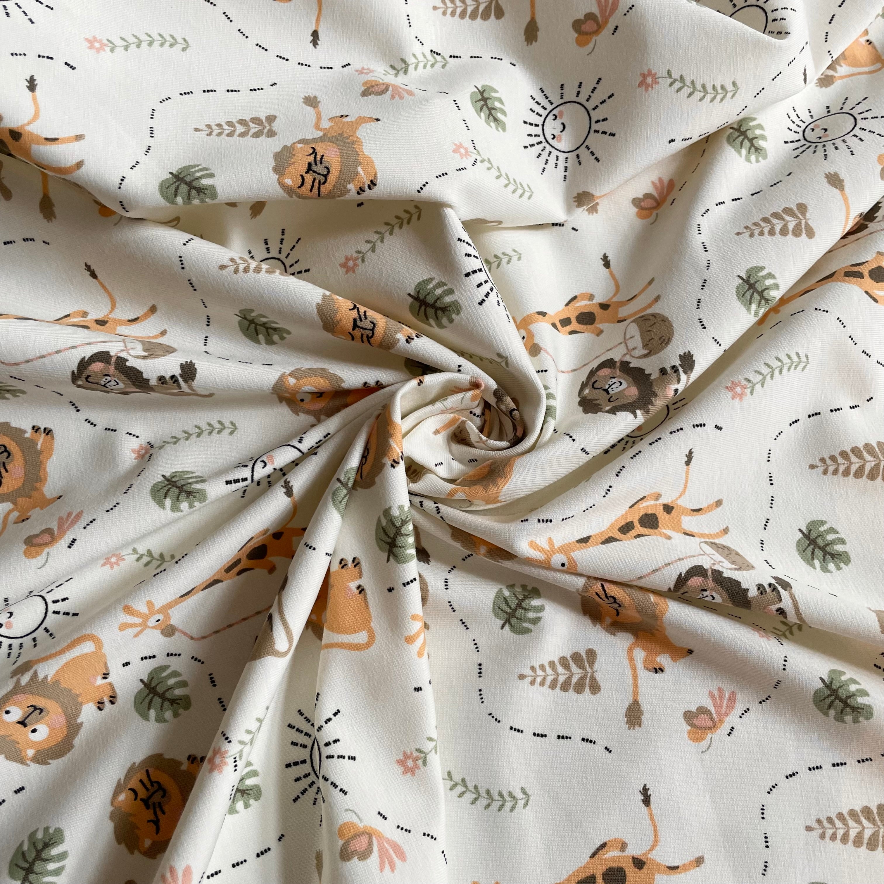 Stoffonkel Organic Jersey - Jungle Party