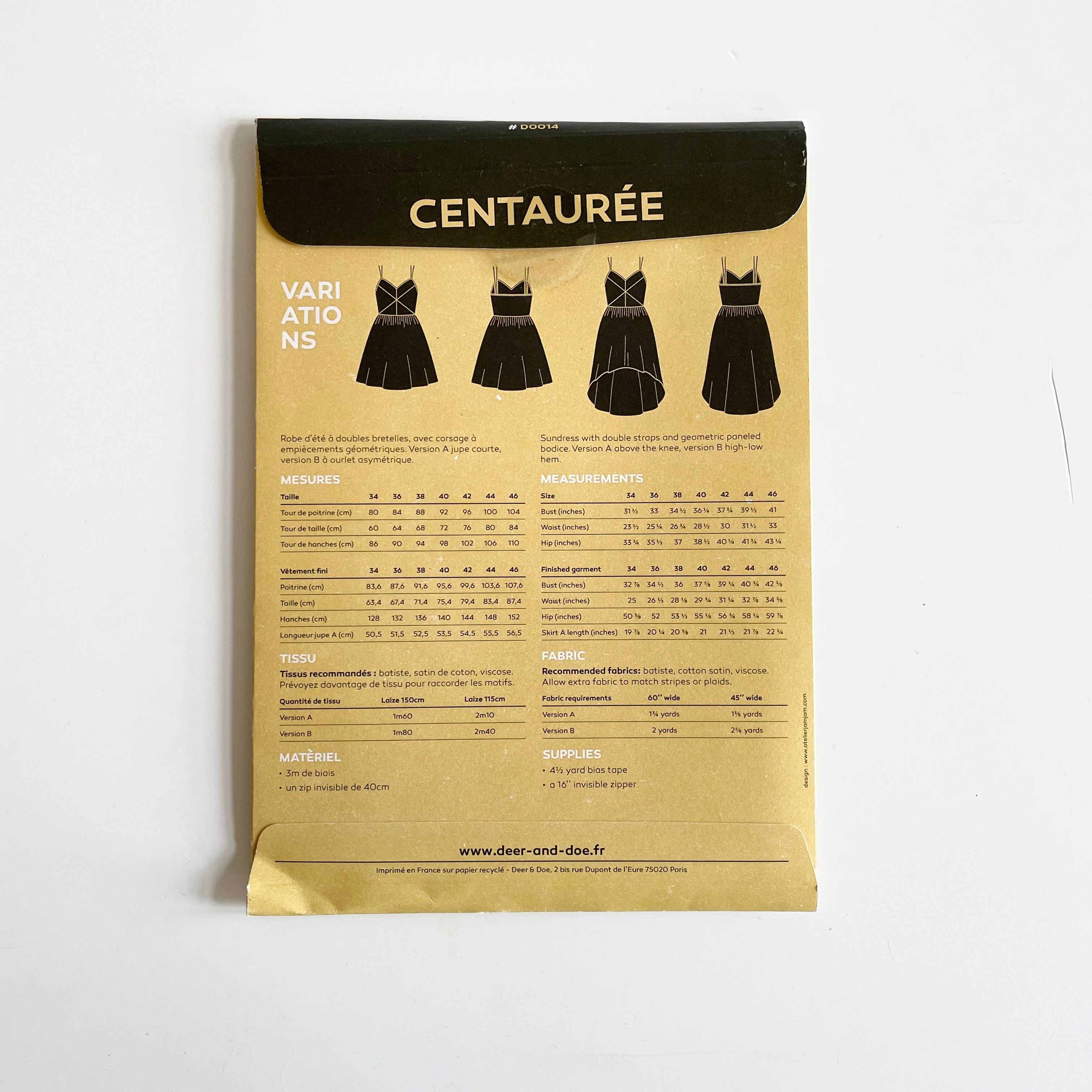 Deer & Doe Patterns : Centauree Dress