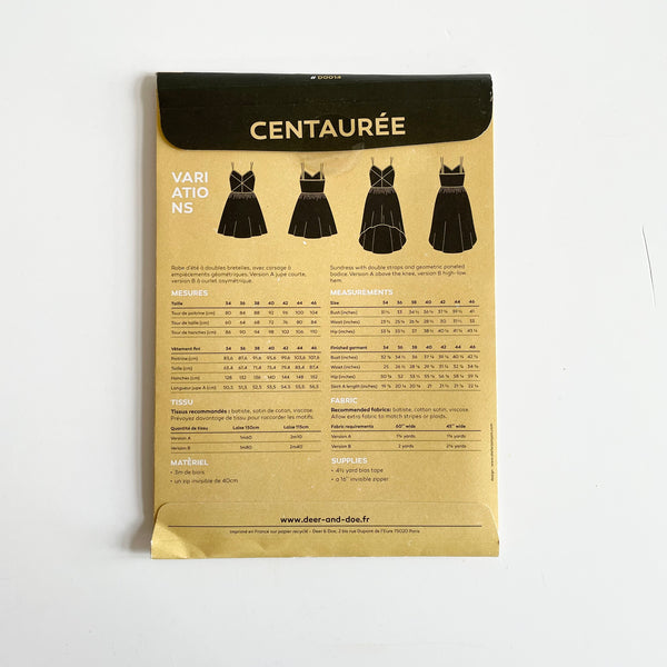 Deer & Doe Patterns : Centauree Dress