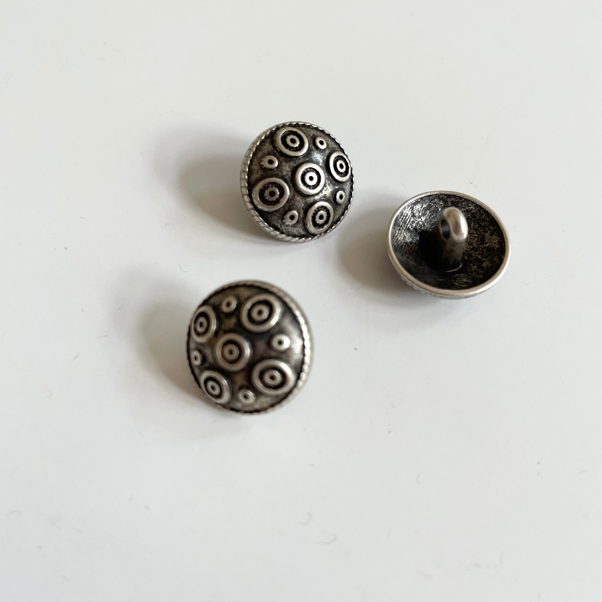 Ethnic Silver Button