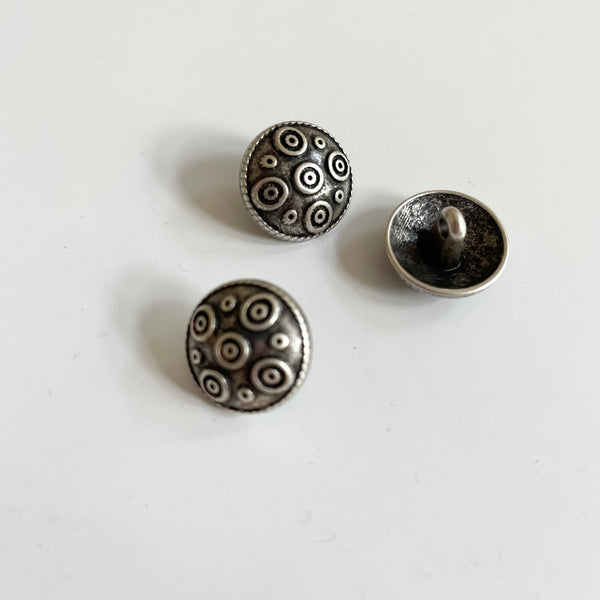 Ethnic Silver Button
