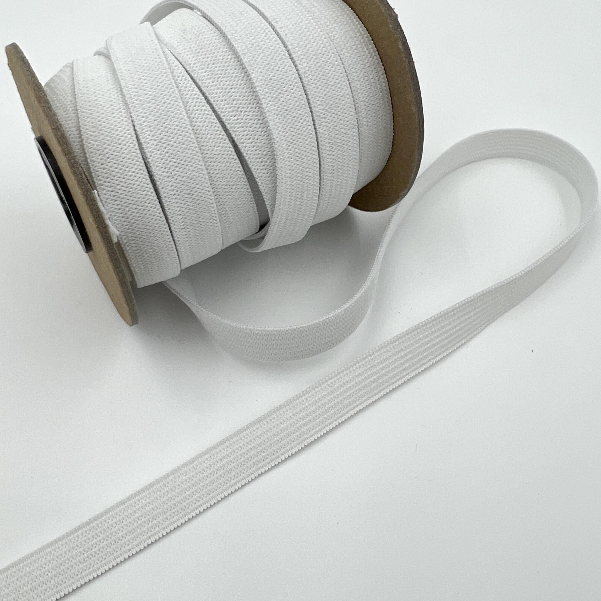 Knitted Elastic  - 1/2" White