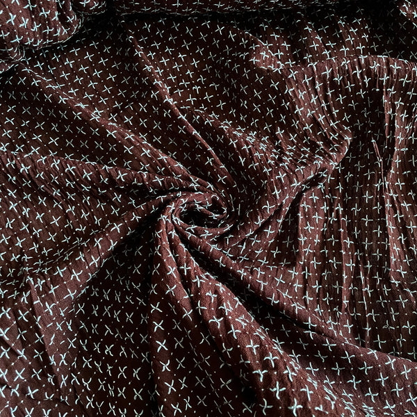 Merchant & Mills Indian Cotton - Cool Browns Cross Stitch