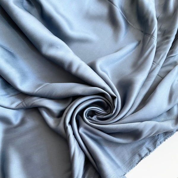 Ecovero Satin Rayon - Bering Sea