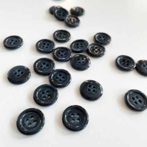 Horn Button - Midnight Navy