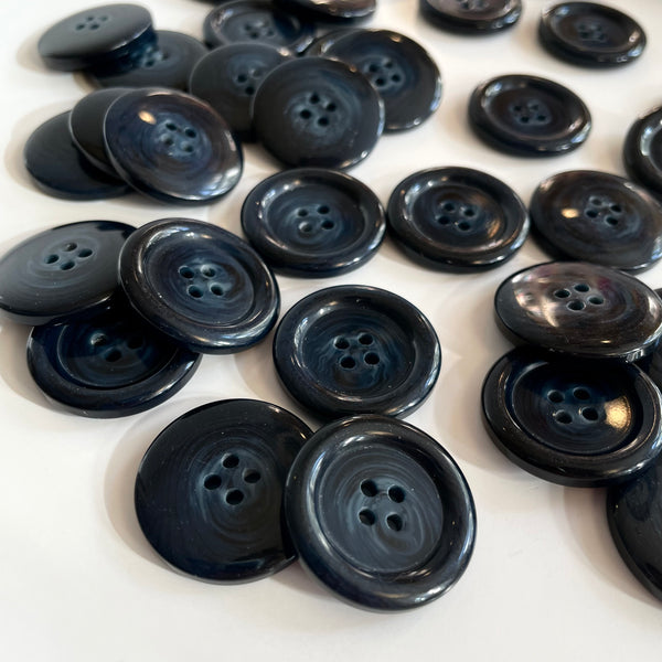 Horn Button - Midnight Navy