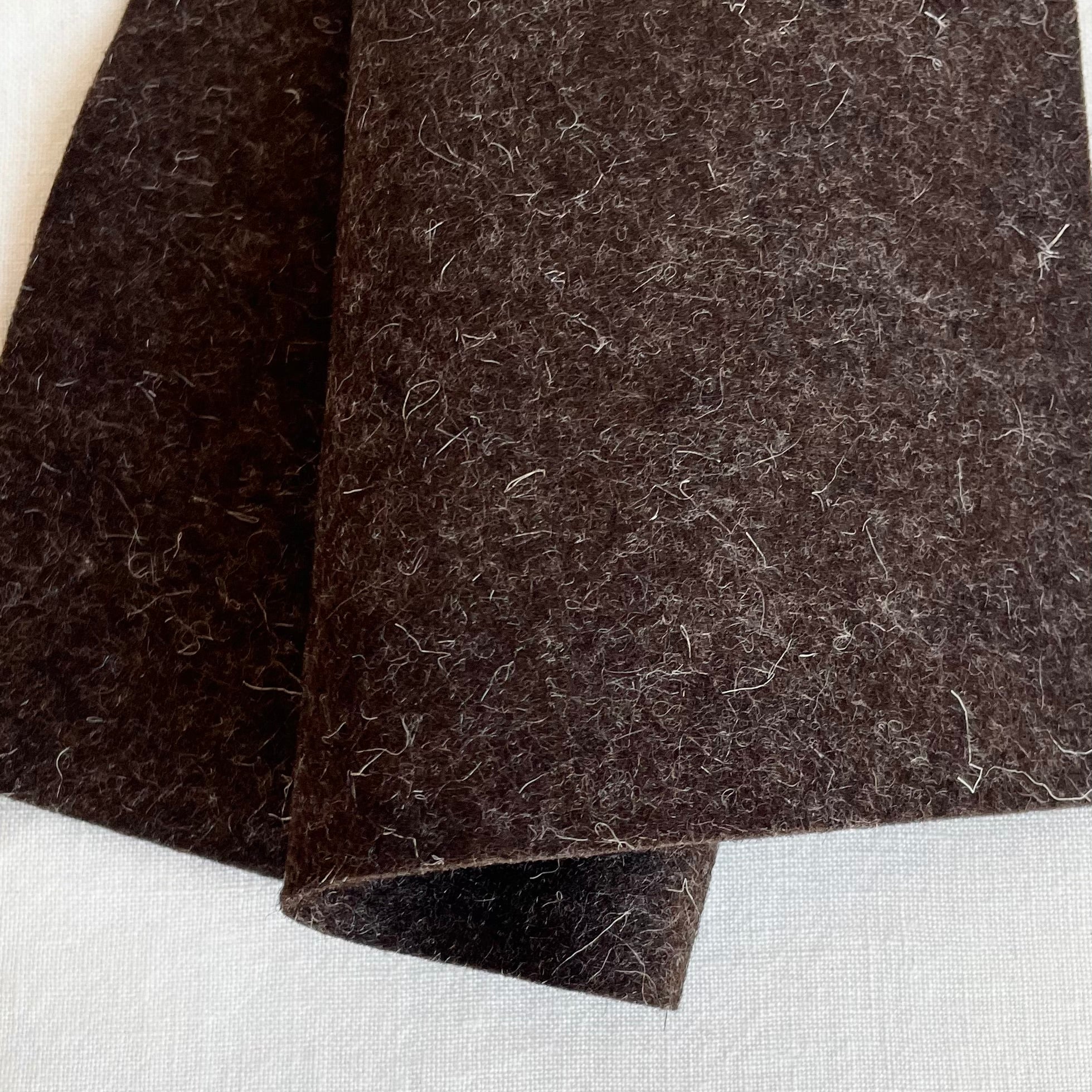 Wool Felt  - Dark Heather Brown