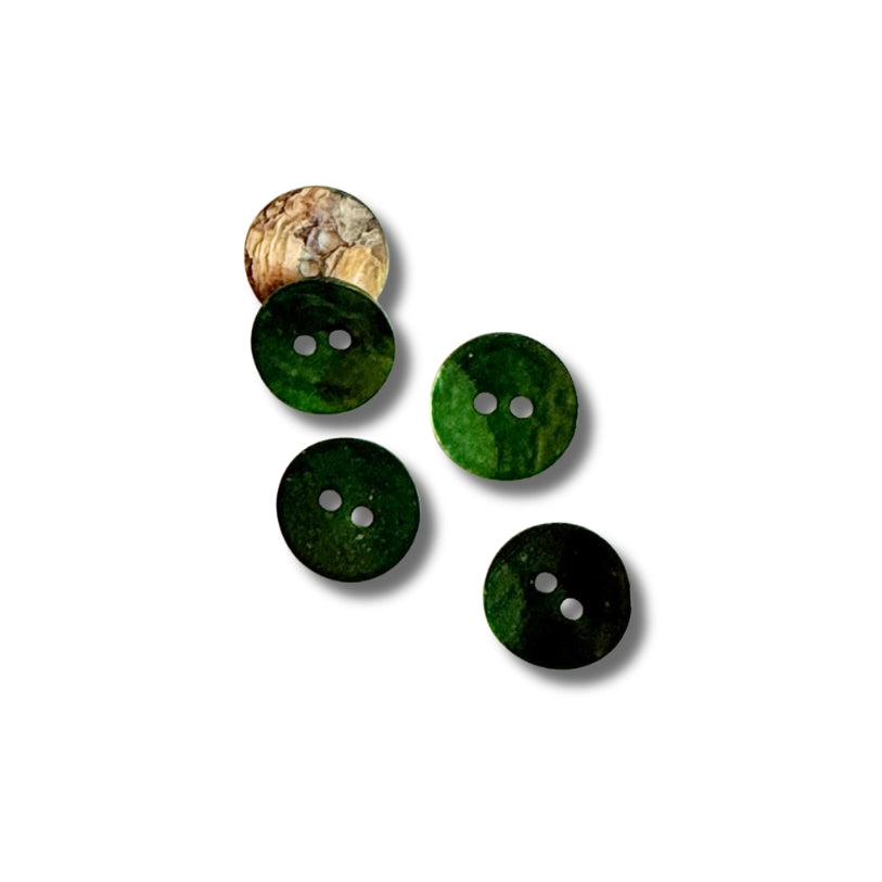 Emerald Green 3/4" Shell Button