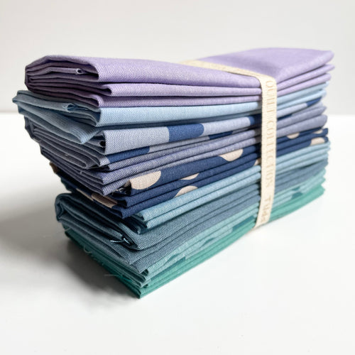 Tilda : Fat Quarter Bundle - Seasonal Chambray Summer Blues