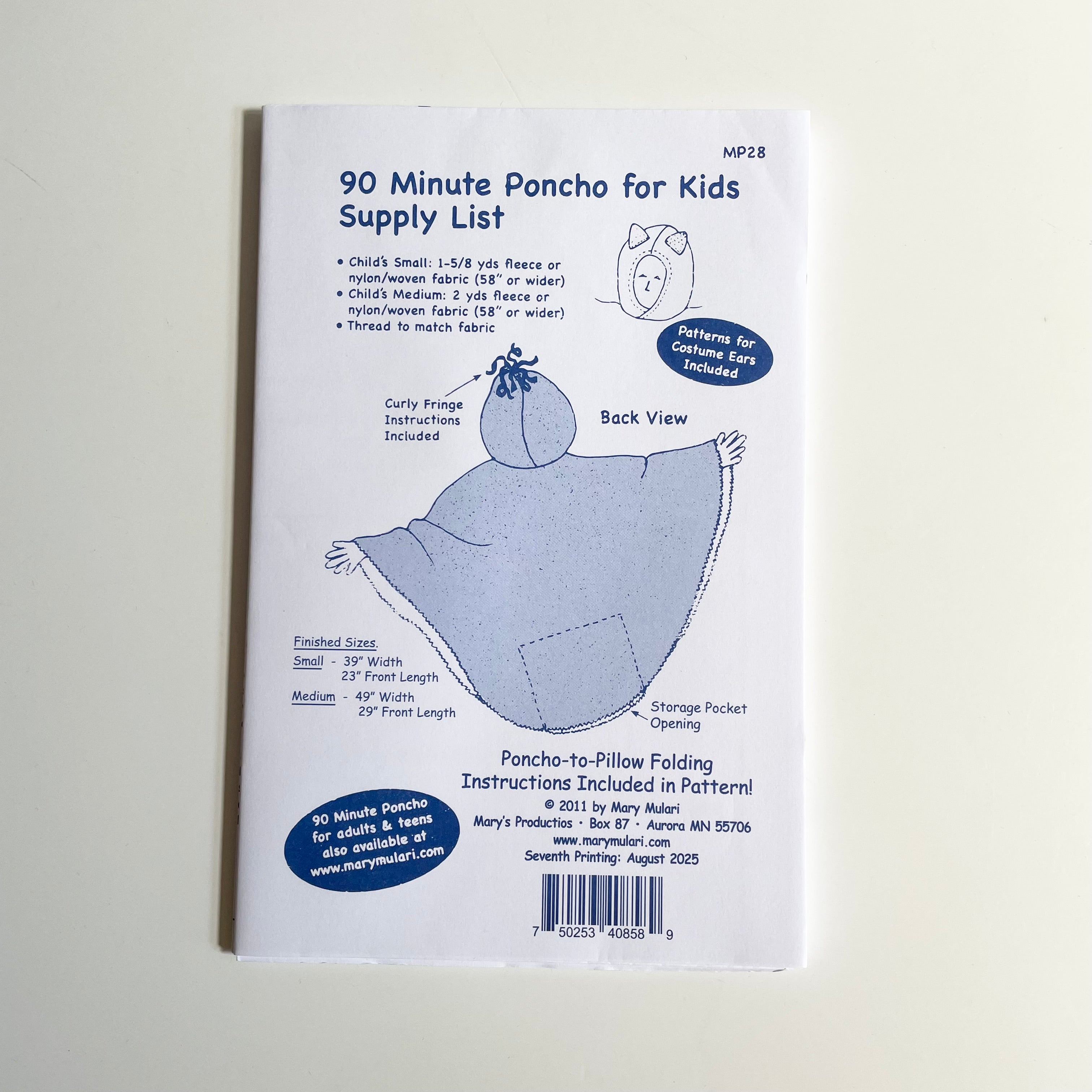 Mary Mulari : 90 Minute Poncho for Kids
