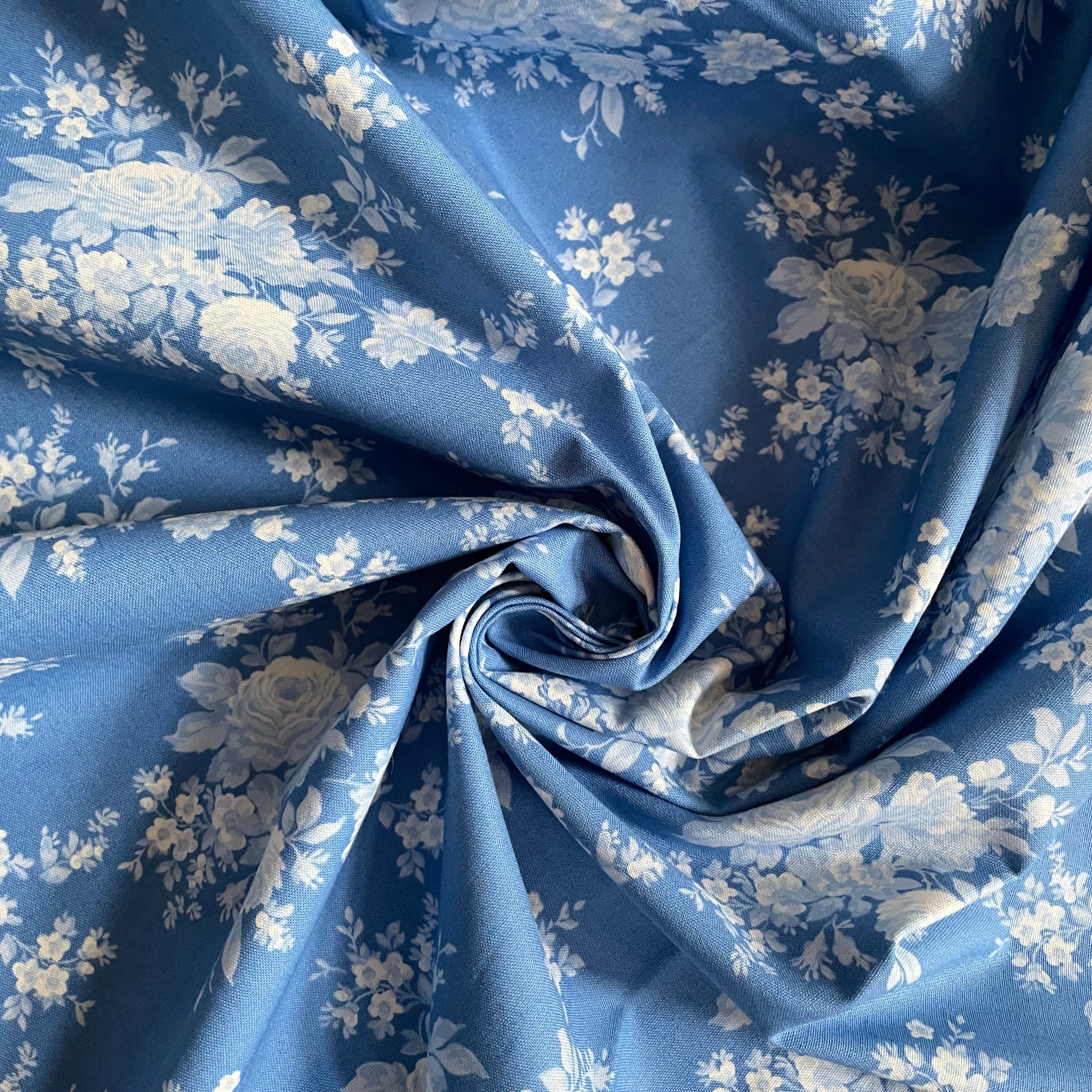 Tilda Fabrics : Something Blue - Carol Cornflower