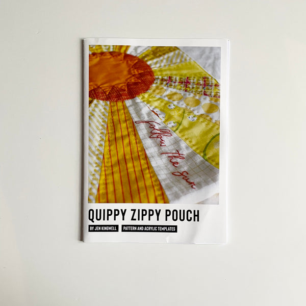 Jen Kingwell : Quippy Zippy Pouch - Follow the Sun