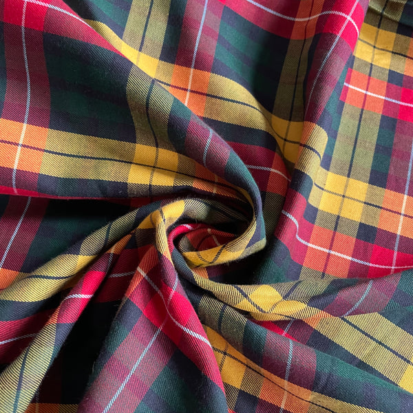 Robert Kaufman House of Wales Plaid - Yellow / Red / Green