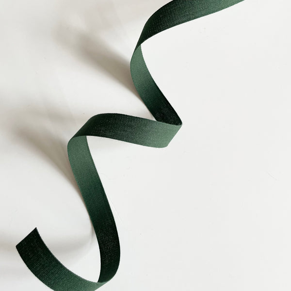 Studio Carta : Wide Tight Weave Cotton Ribbon - Cypress