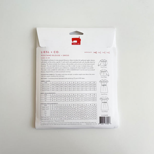 Liesl + Co : Positano Blouse + Dress