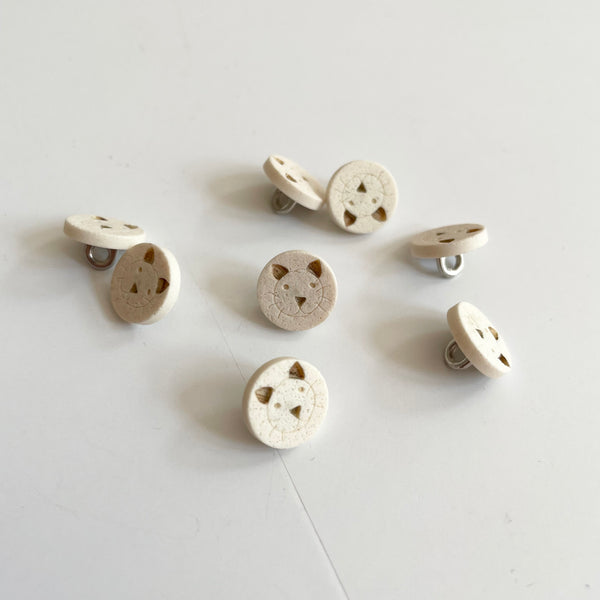 Lasercut Polyester Button - Cat