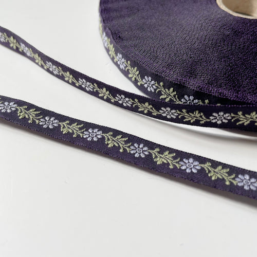 Kafka Ribbon : Flower Tendrils - Purple