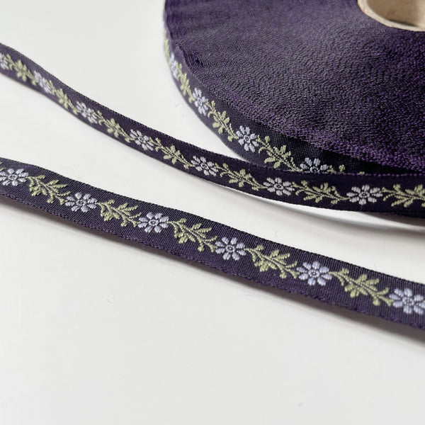 Kafka Ribbon : Flower Tendrils - Purple