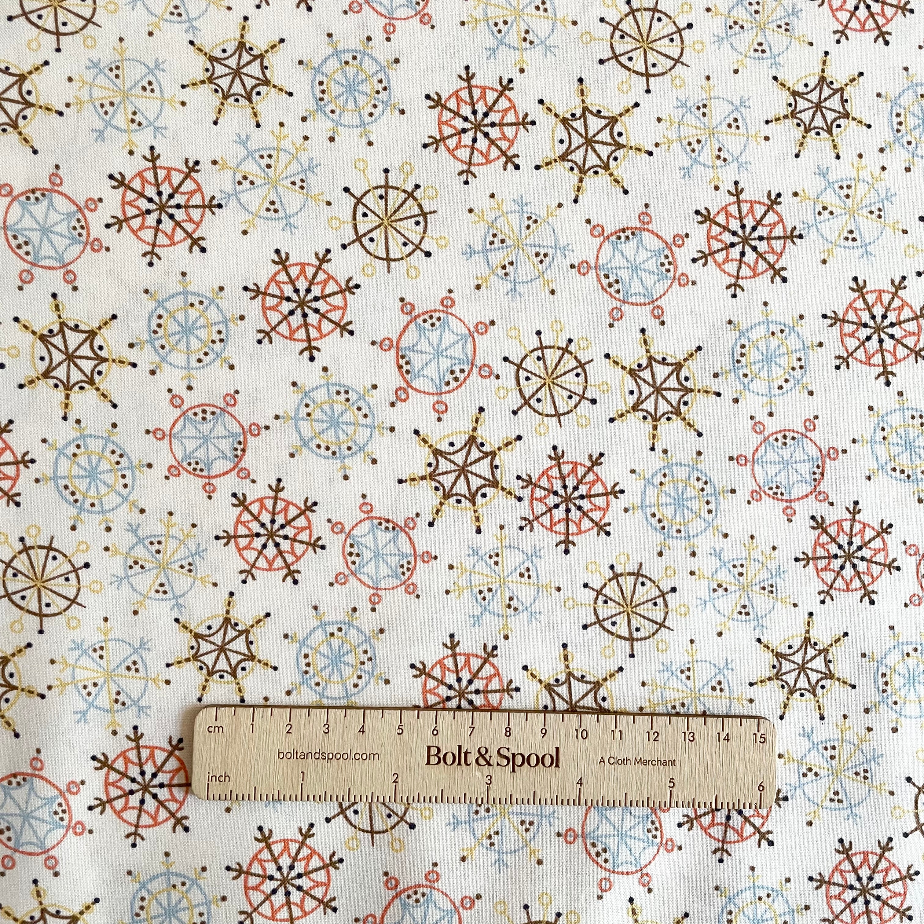 Cloud9 Organic Cotton : Snow Friends - Winter Rainbow
