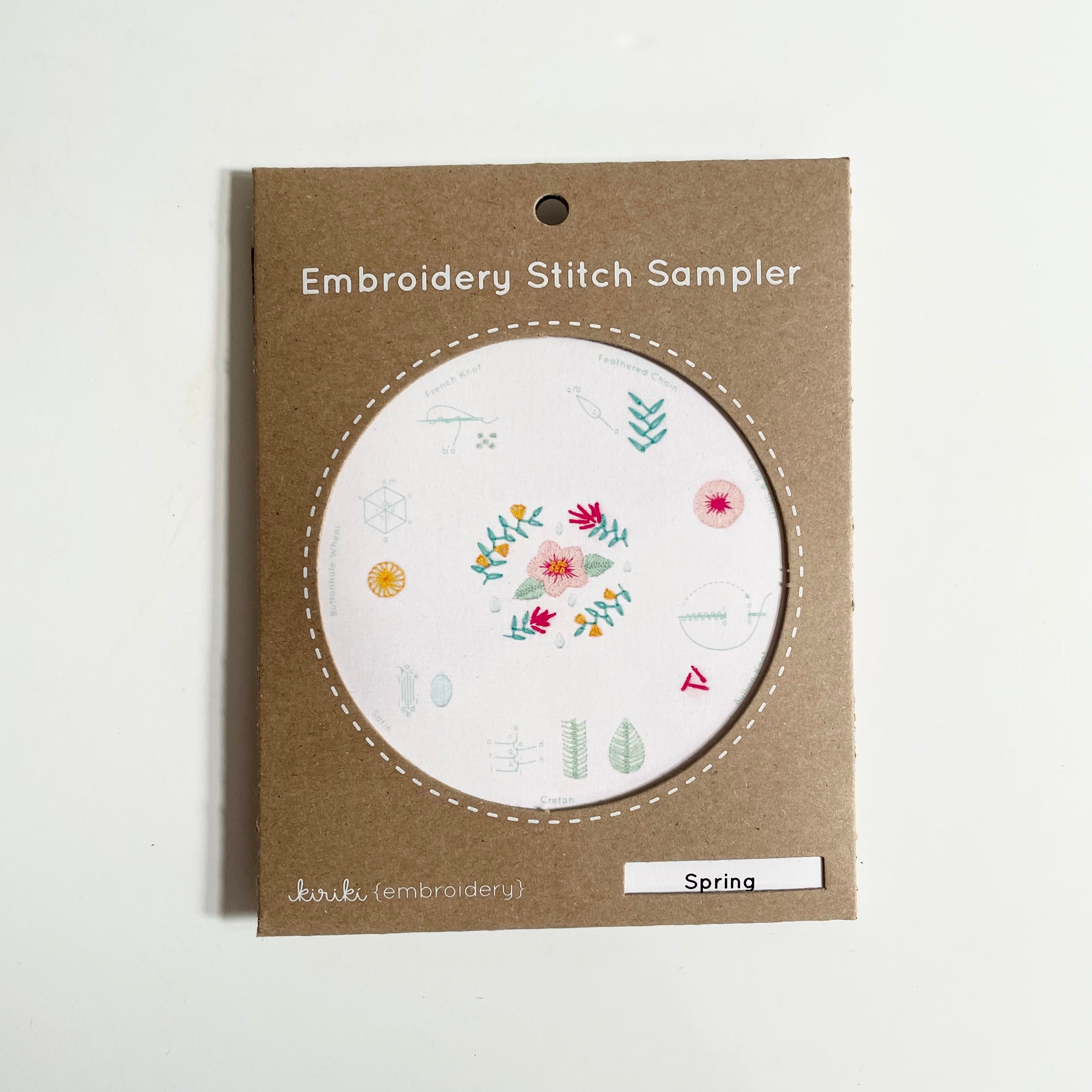 Kiriki Press Embroidery Stitch Sampler - Spring
