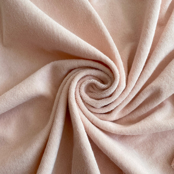Organic Cotton Knitted Terry Cloth - Peach Blush