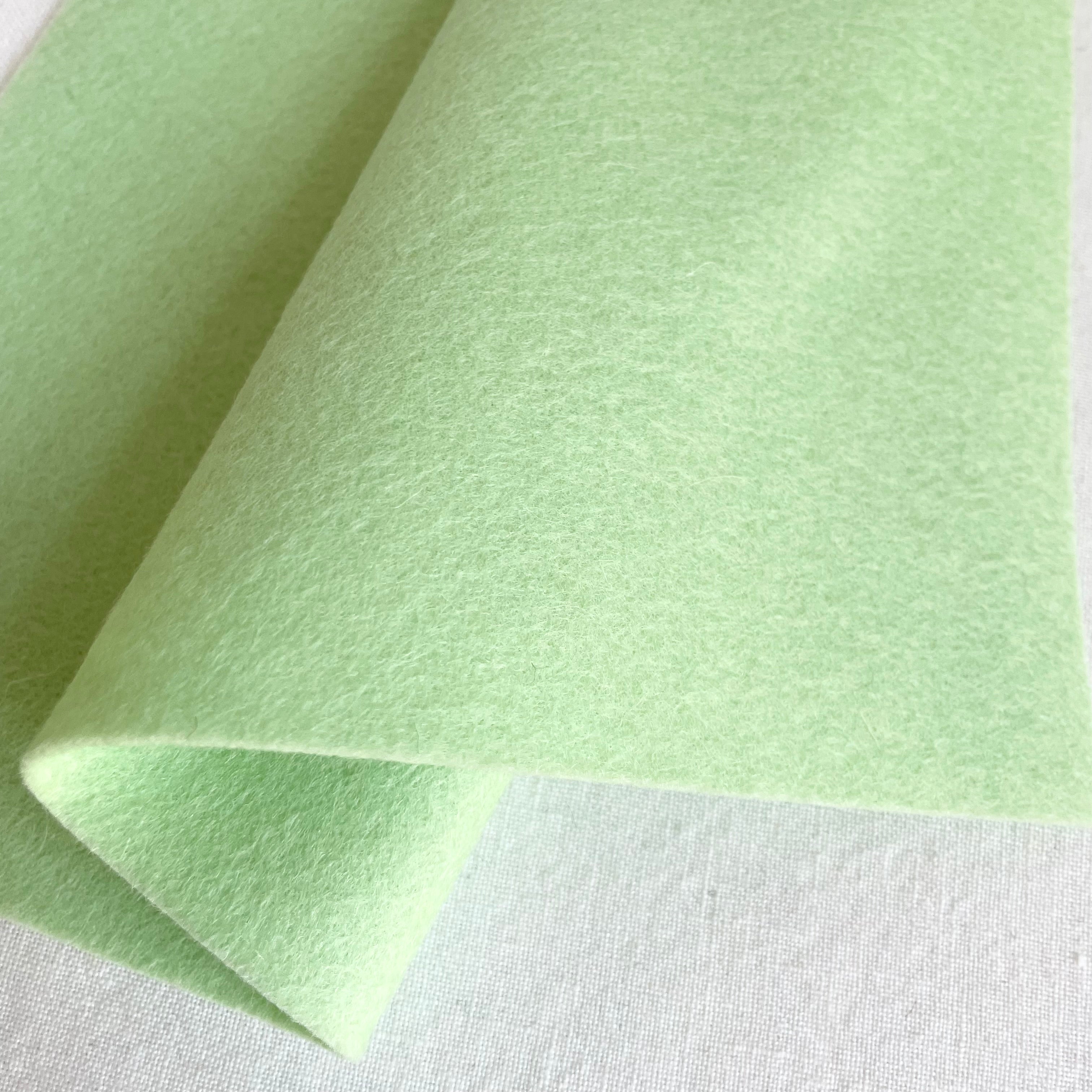 barefoot Wool Felt granny smith apple