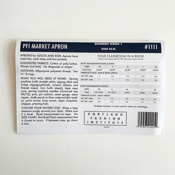 Portland Fashion Institute : Market Apron