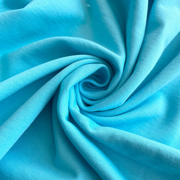 Organic Cotton Sweatshirt Fleece - Blue Atoll