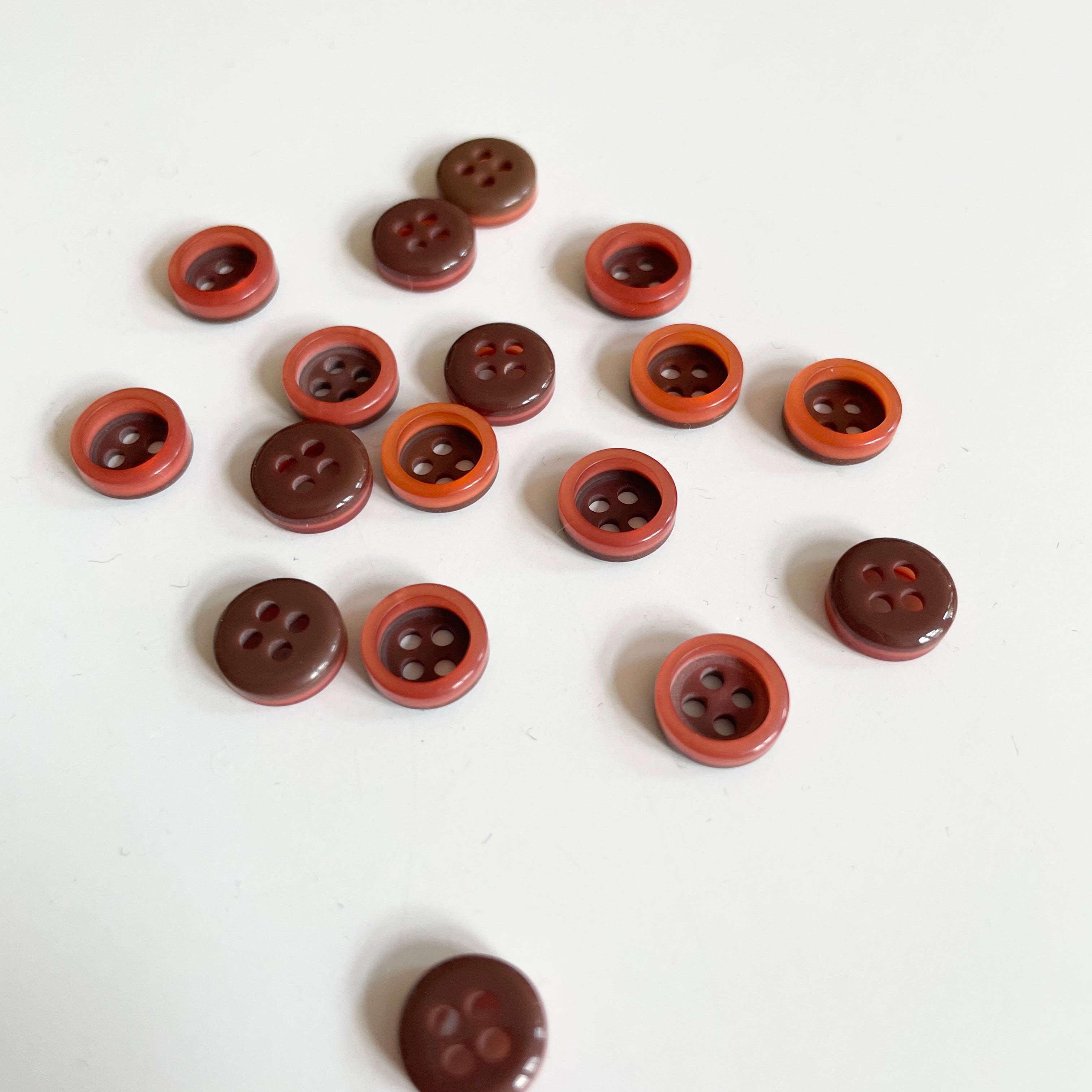 Fashion Rim Button - Orange