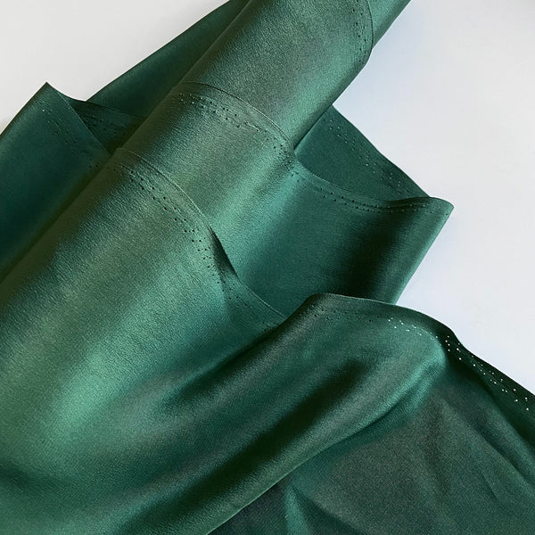 Silk Crepe de Chine - Forest Green
