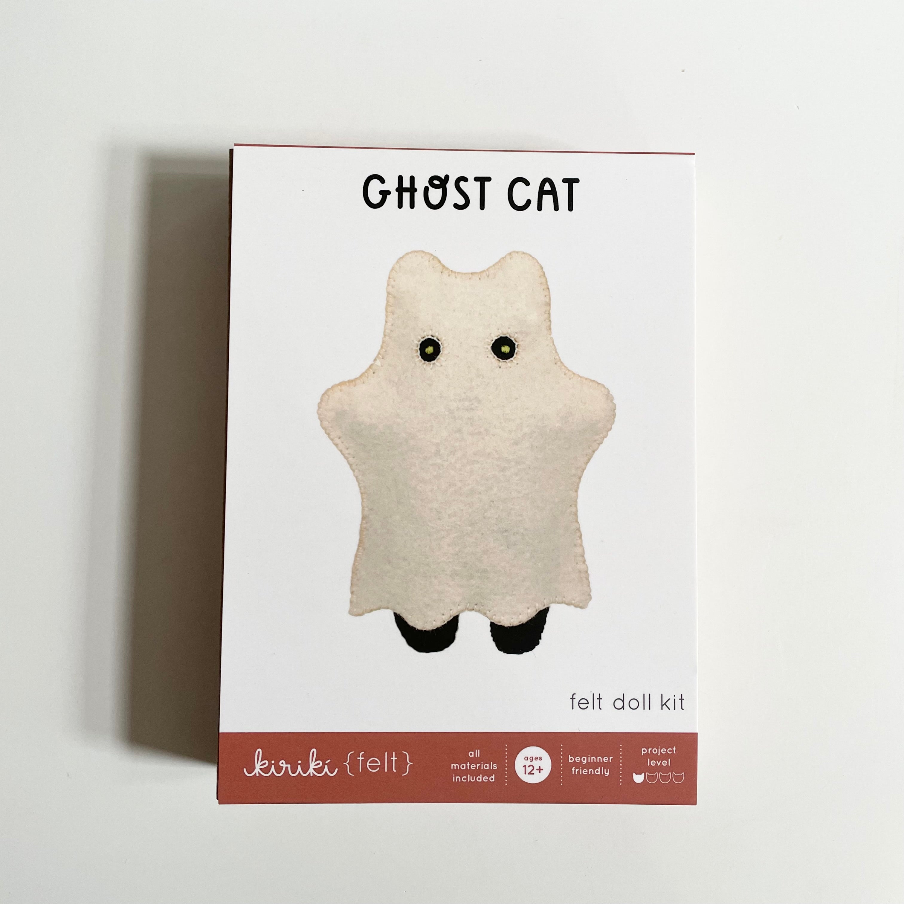 Kiriki Felt Doll Kit - Ghost Cat