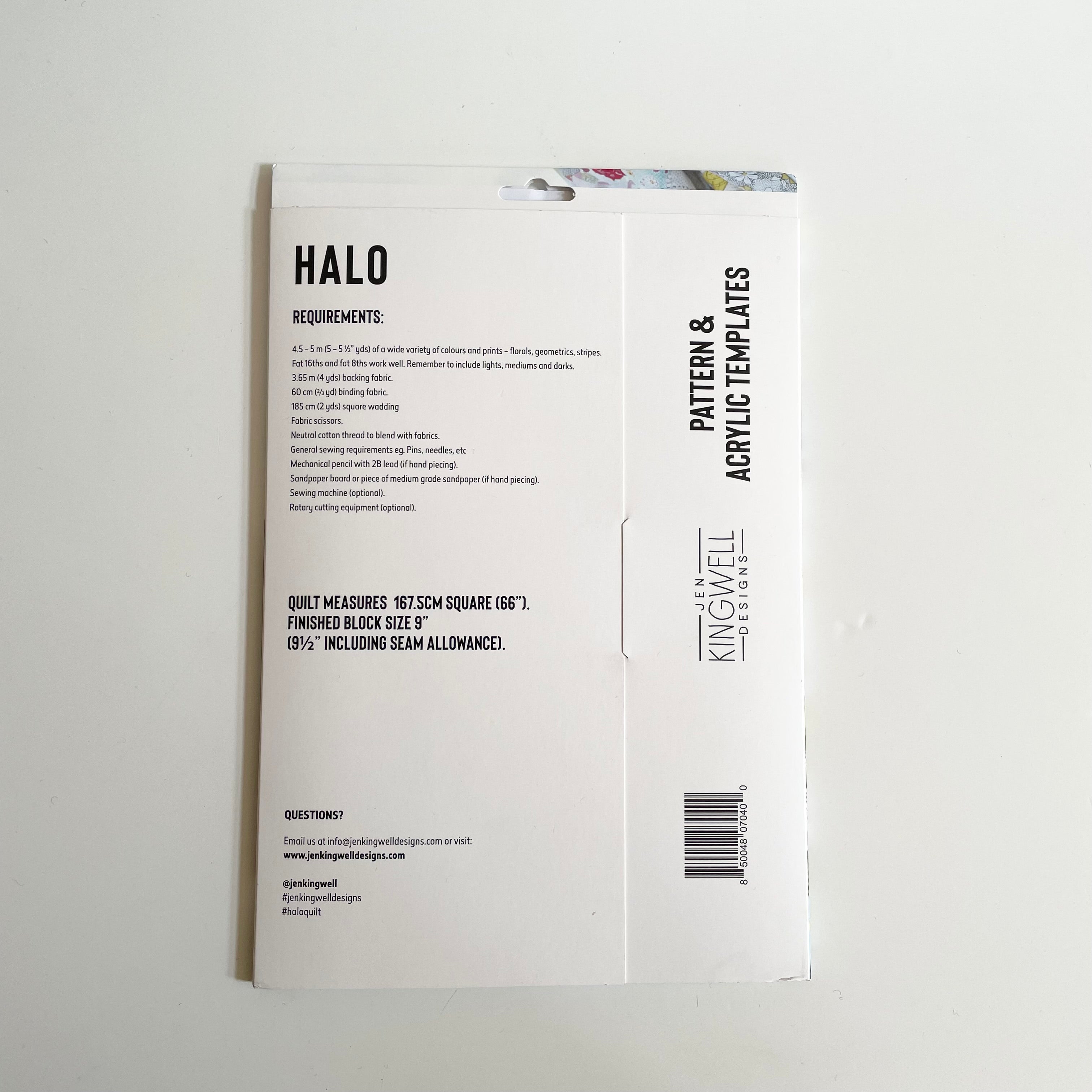 Jen Kingwell : Halo Pattern & Acrylic Templates