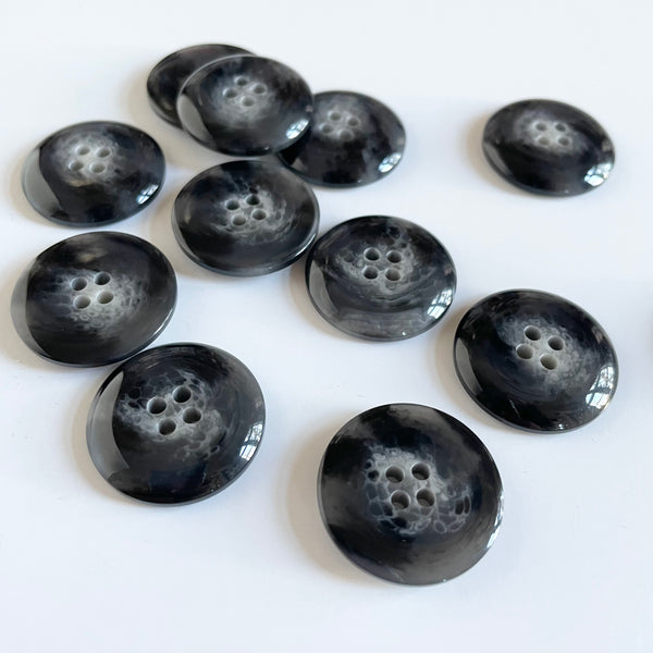 Horn Button - Charcoal