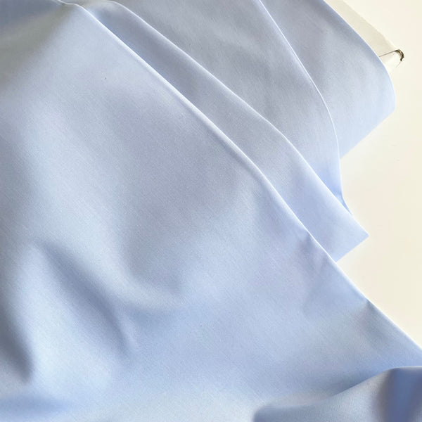 Antimicrobial Cotton Poplin - Sky Blue
