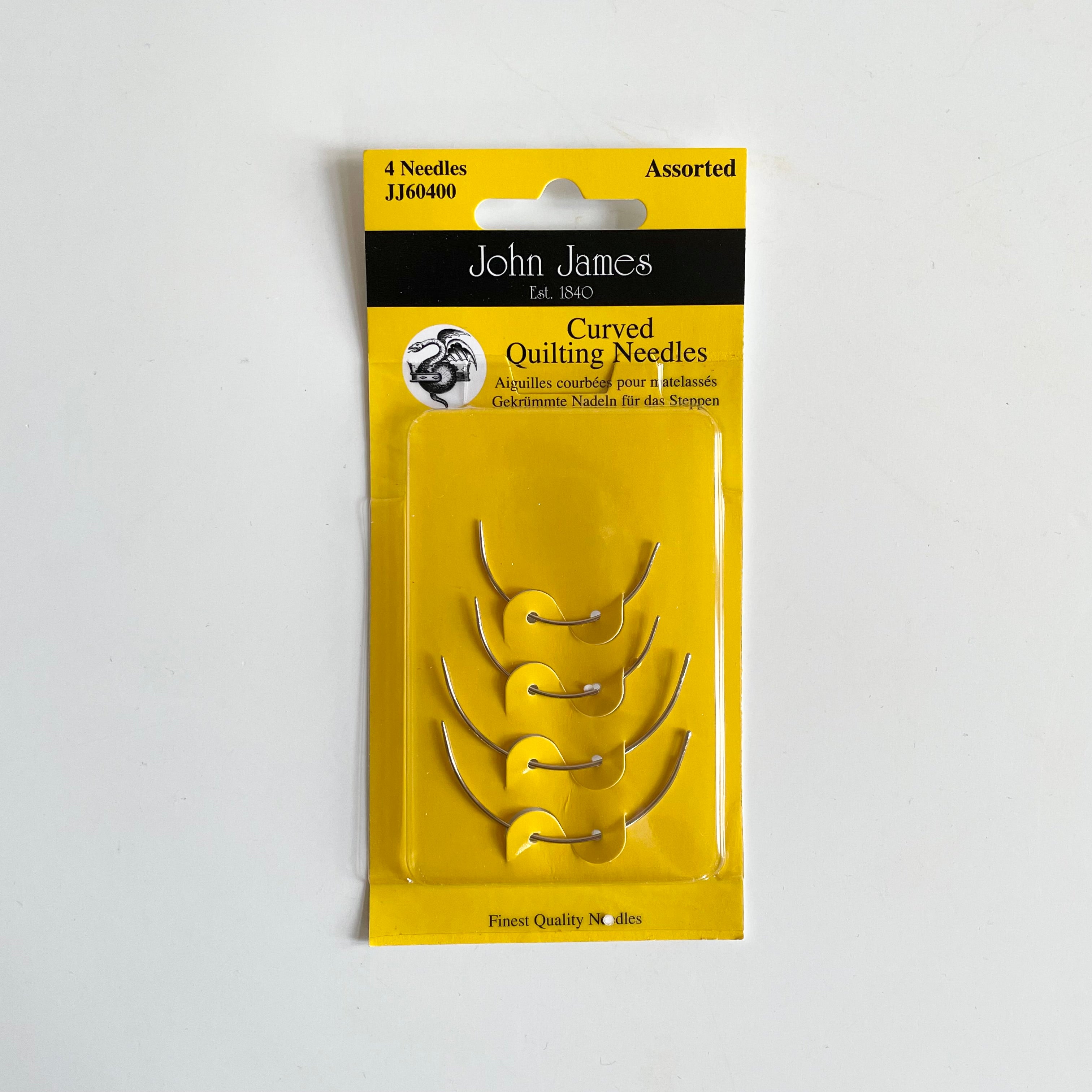 John James Curved Quilting Needles - Assorted Sizes