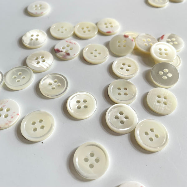 Troca Shell Shirt Button - White