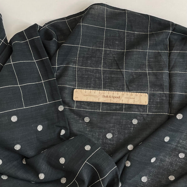 Merchant & Mills Indian Jamdani Cotton - Midnight Orchard