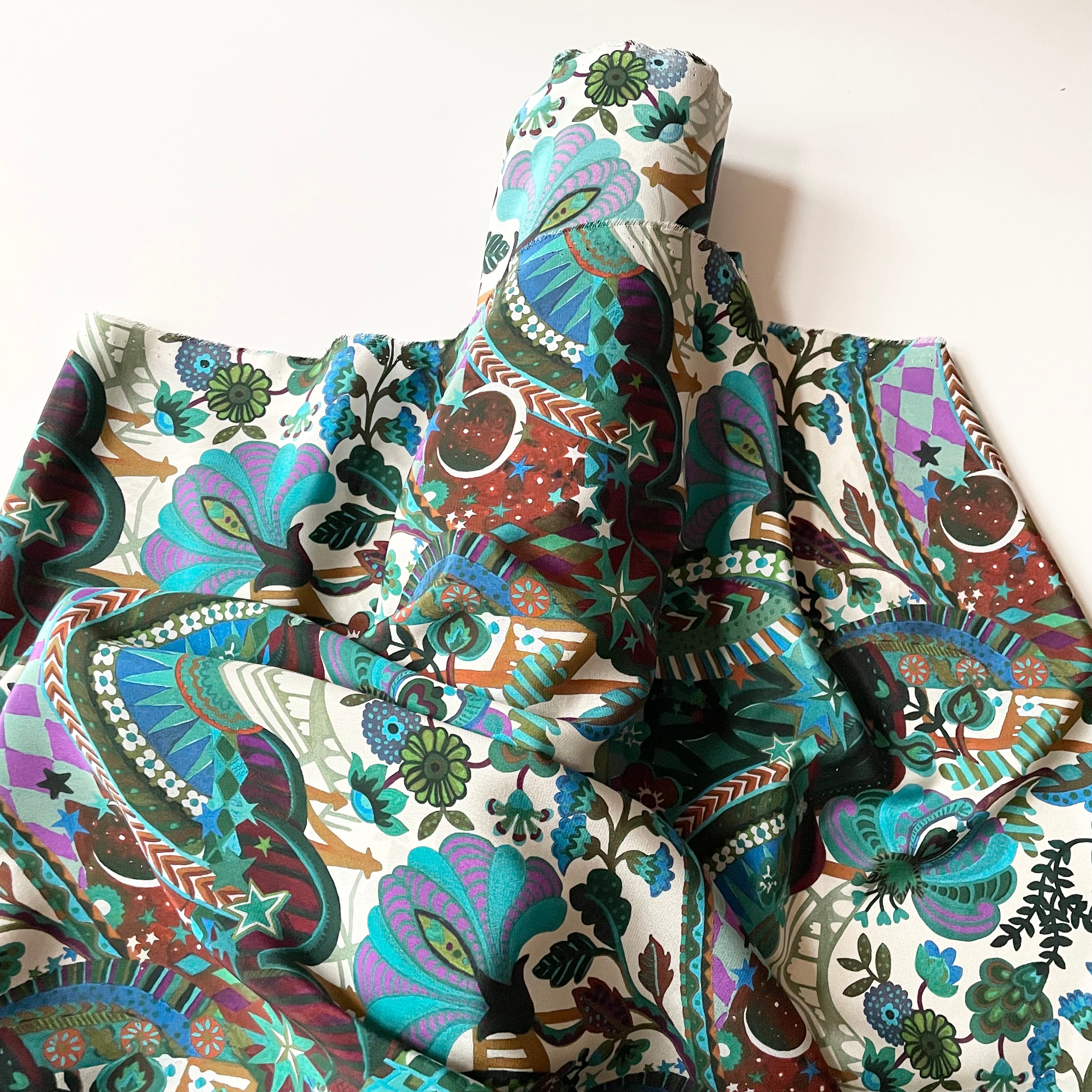 Liberty Fabrics Kensington Silk Crepe de Chine Staging Liberty SS25 Retold Collection