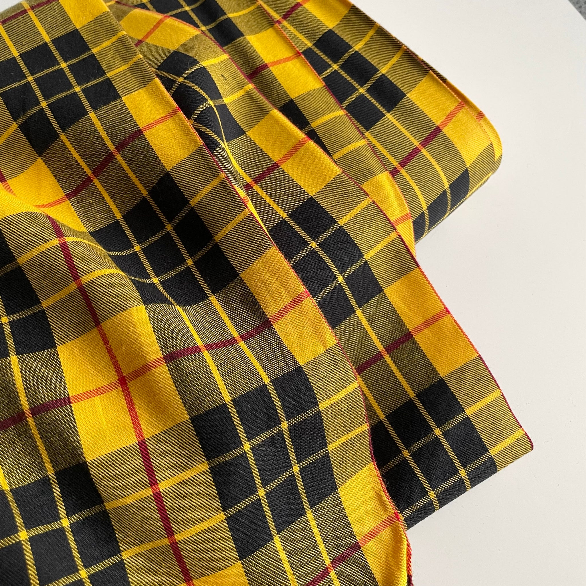 Robert Kaufman House of Wales Plaid - Yellow / Black